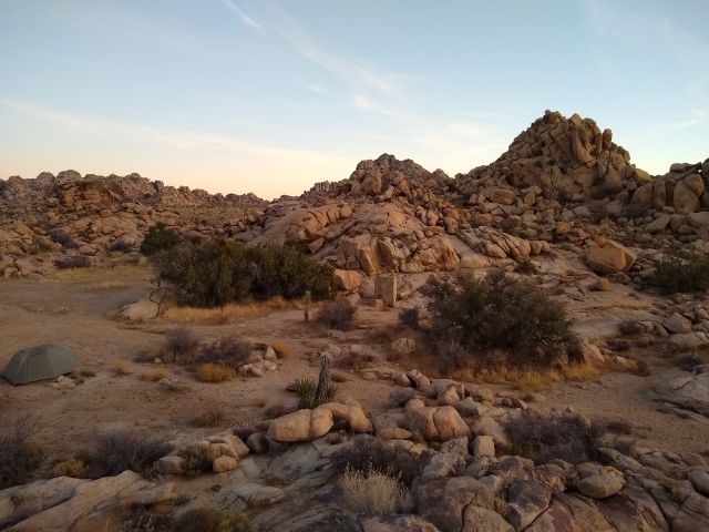 rock pile camp site