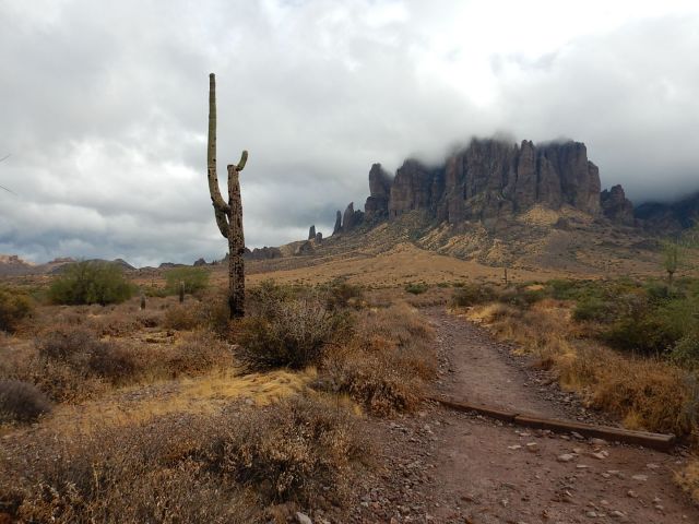 spooky view of the mountain