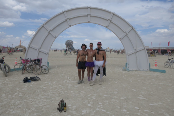 me on the playa with brian and jason