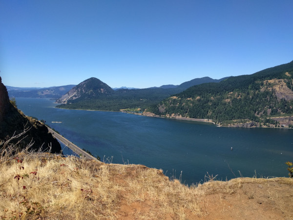 view down the columbia river