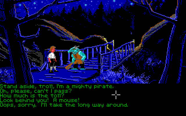 screenshot from the video game monkey island